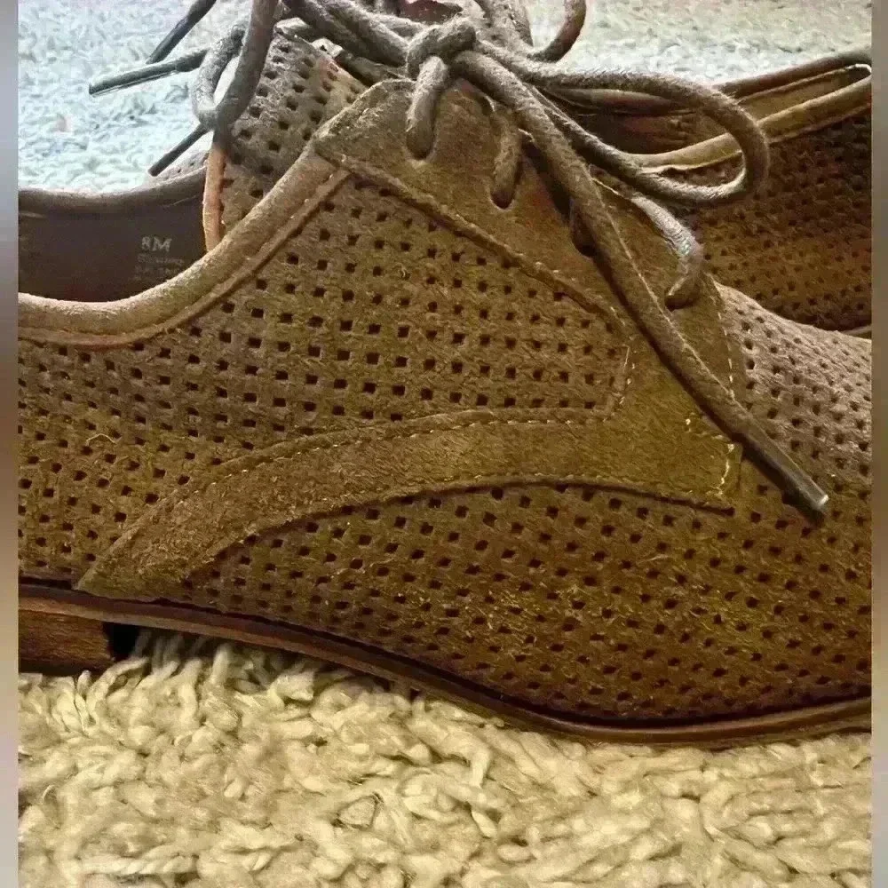 SUSINA suede loafers size 8